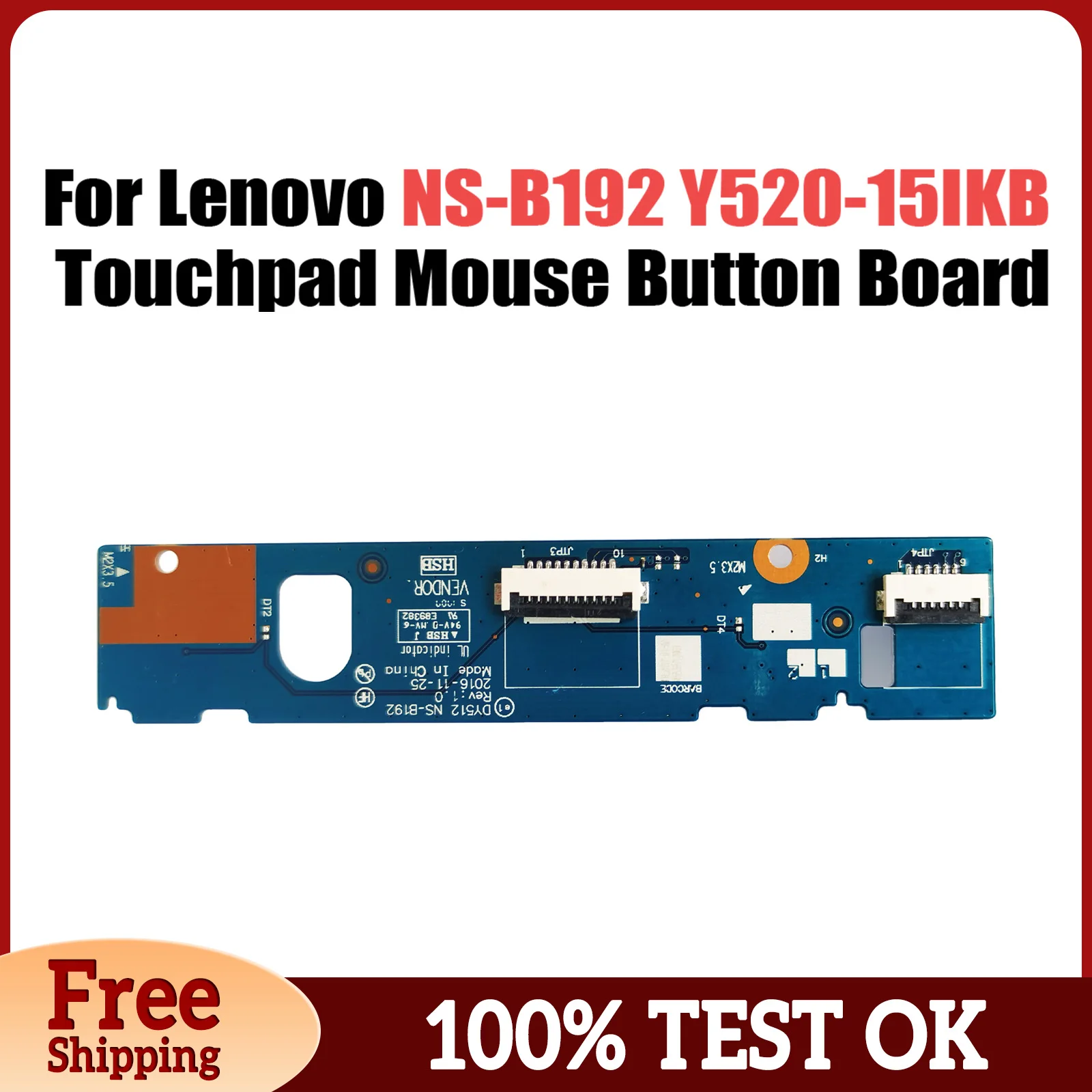 For Lenovo R720-15 Y520-15IKB Touchpad Mouse Button Board DY512 NS-B192 100% Tested Fast Ship