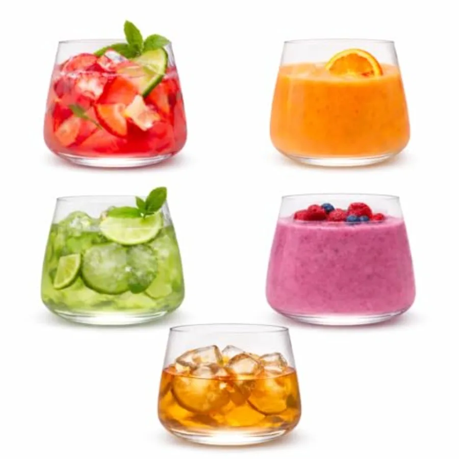 

40 Pack Luxe 12 oz Rocks Unbreakable Stemless Plastic Wine Champagne Whiskey Mocktails Cocktails Glasses Elegant Durable Dispos