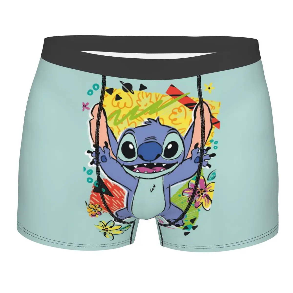 Moda personalizada Stitch Manga Anime Boxers pantalones cortos bragas calzoncillos masculinos calzoncillos cómodos ropa interior