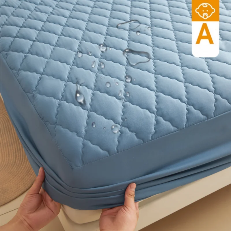 

Набор из 3 водонепроницаемых простыней (1 простыня + 2 наволочки, без ядра), дышащая мягкая утолщенная защита для матраса