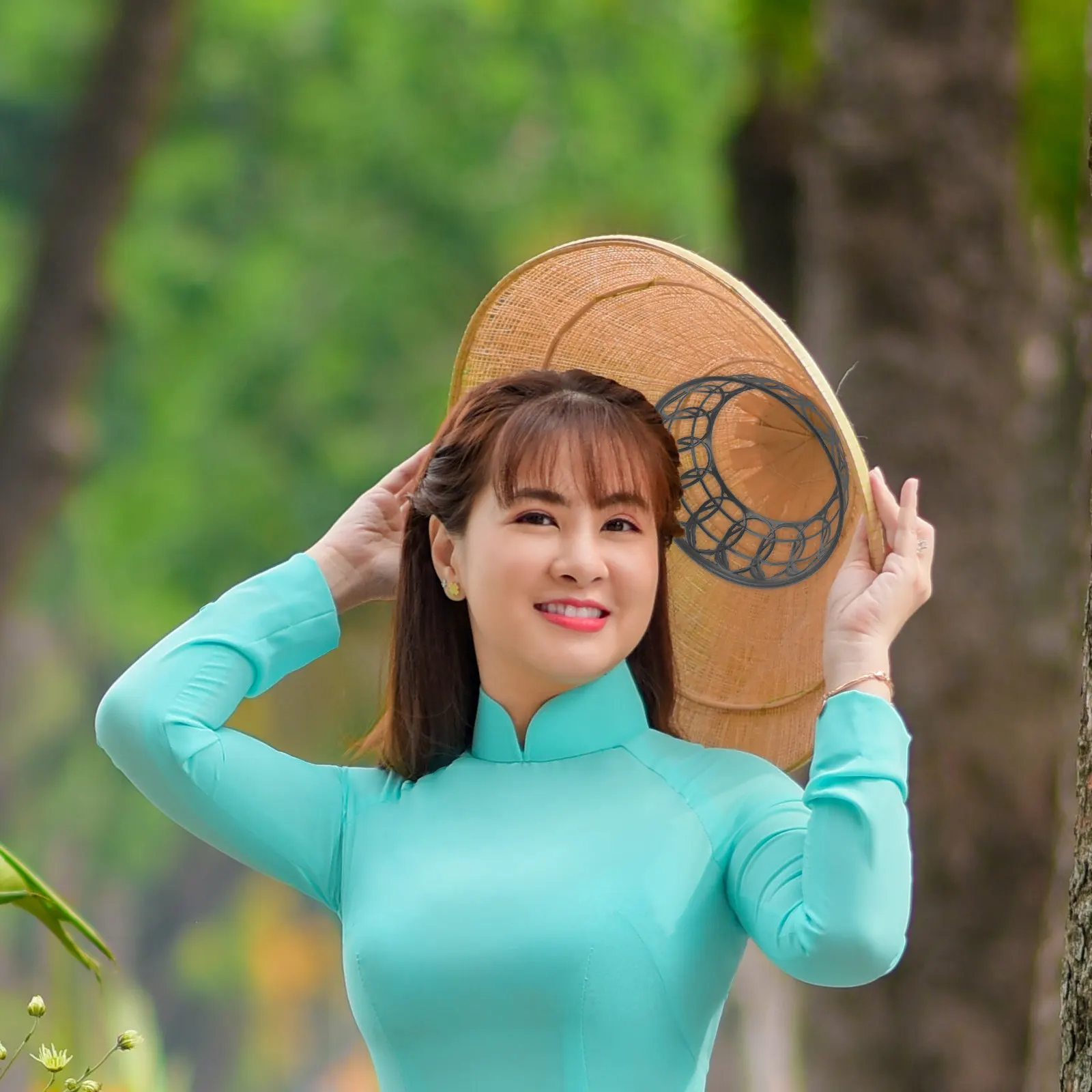 6Pcs Rice Straw Farmer Hat Inner Loop Bamboo Support Ring DIY Holder Conical Hat Making Accessory Braided Hoop