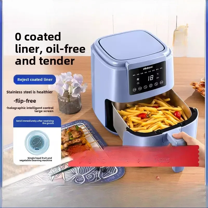 Household air fryer oven large capacity fully automatic stainless steel steam fryer