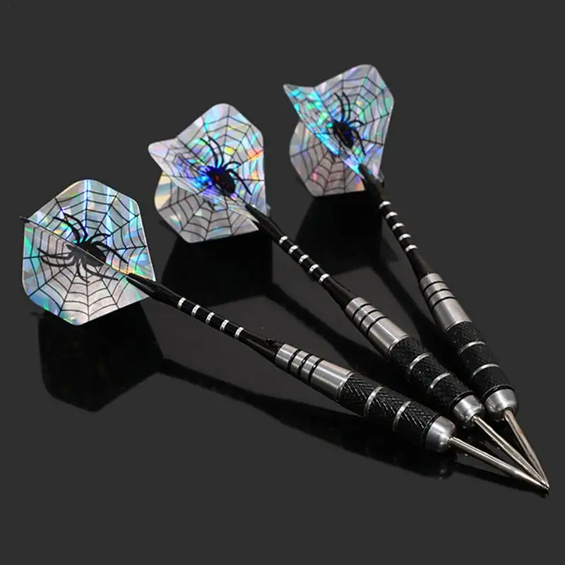 Agulhas Anti-Fall Full Metal Darts Set, Eixo De Aço Macio, Video Game Indoor, Dardos De Segurança, 3 PCs, Pack 22g