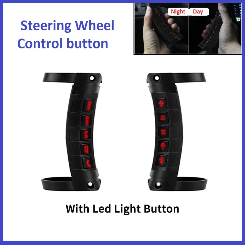 For Luminous version 10keys Steering Wheel Remote Control button switch Wireless Adapter For Multimedia Player Android Car Radio