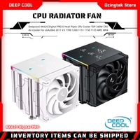 Deepcool AK620 Digital PRO 6 Heat Pipes CPU Cooler TDP 260W CPU Air Cooler For LGA2066 2011 V3 1700 1200 1151 1150 1155 AM5 AM4