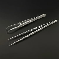 Industrial Tweezers Electronics Anti-static Curved Straight Tip Precision Stainless DIY Hand Tools Sets Forceps Phone Repair