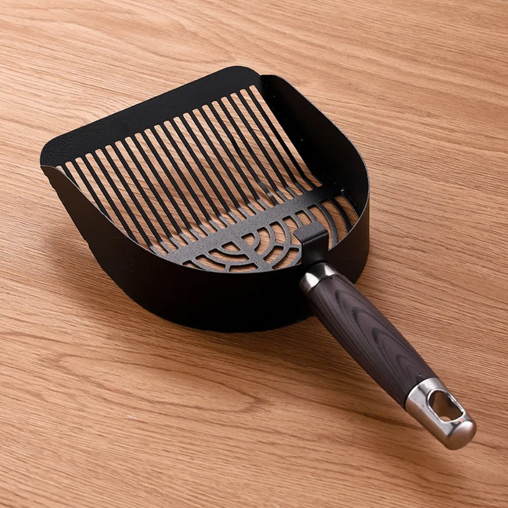 

Stainless Steel Cat Litter Scoop Deep Shovel Sturdy Mesh Pet Waste Shovel Non-stick Fast Sifting Litter Box Scooper Kitty Litter