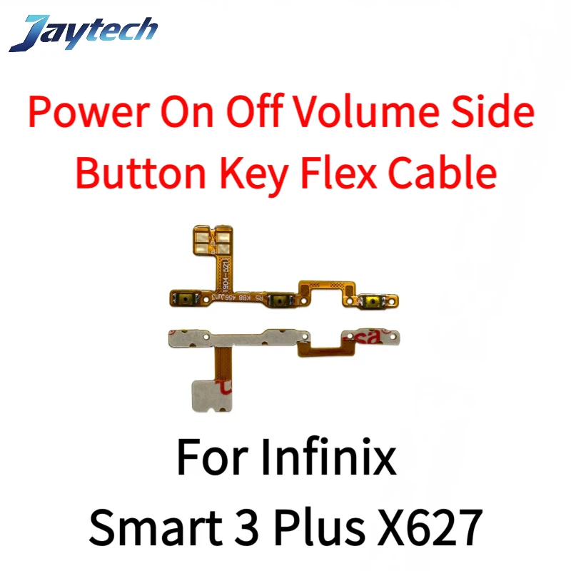 인피닉스 스마트 3 4 5 6 7 8 HD 플러스 X627 X653 X657 X6823C X6516 X6517 볼륨 버튼 전원 스위치 켜기 끄기 버튼 플렉스 케이블 1개