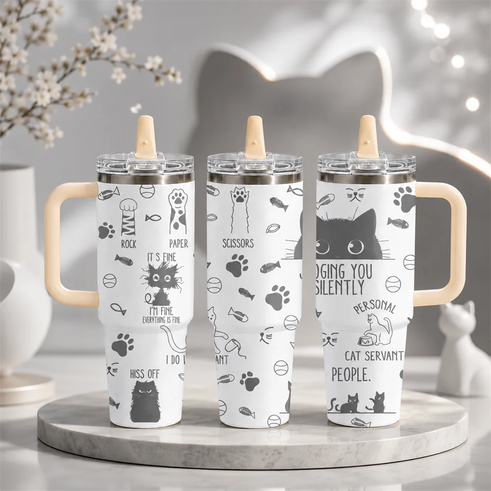 Sarcastic Animal Humor Quotes Vacuum Flasks 40oz Thermal Tumbler with Handle Stainless Steel Insulated Water Portable Mug Cup