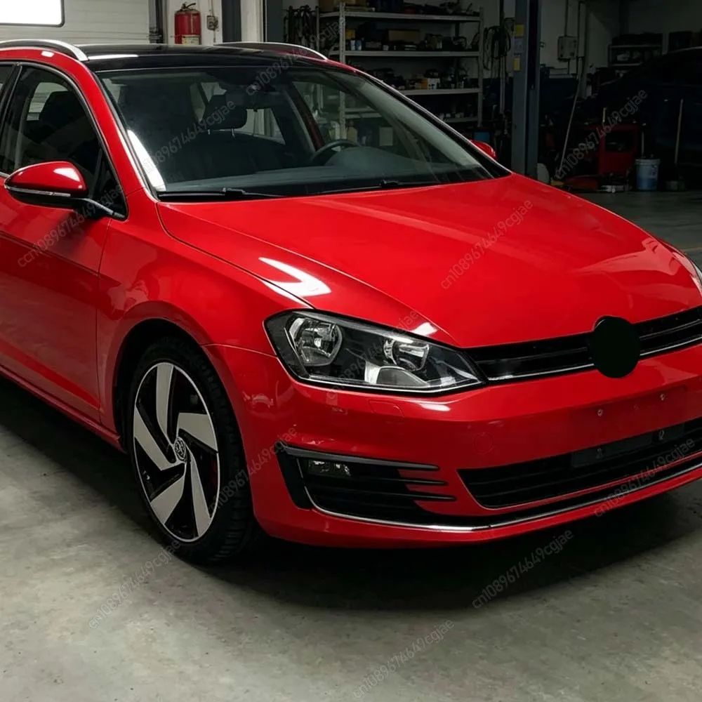 

Car Front Bumper Lip Spoiler Front Fog Light Grille Cover Trim For VW Golf 7 MK7 2012-2017 Pre-facelift Glossy Black Body Tuning