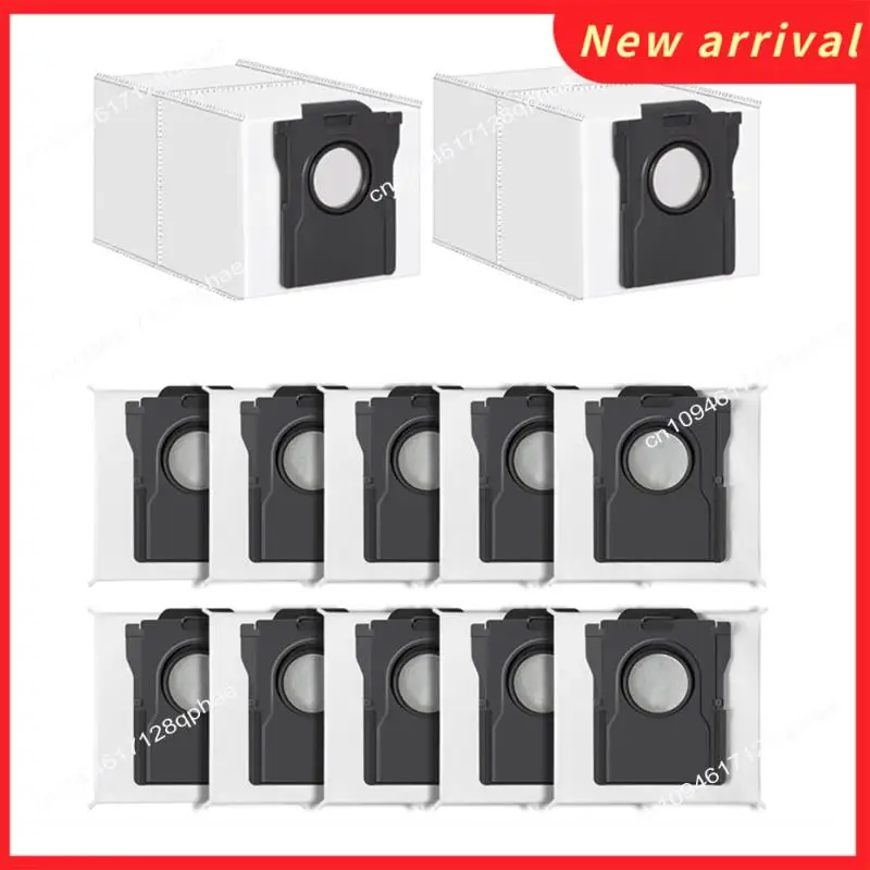 N89R 12 قطعة 3.2L كيس غبار كبير للاستعمال مرة واحدة لمكنسة Dreame X40 Ultra/X30 Ultra/L40 Ultra/L10s Pro Ultra/L10s Ultra Gen2