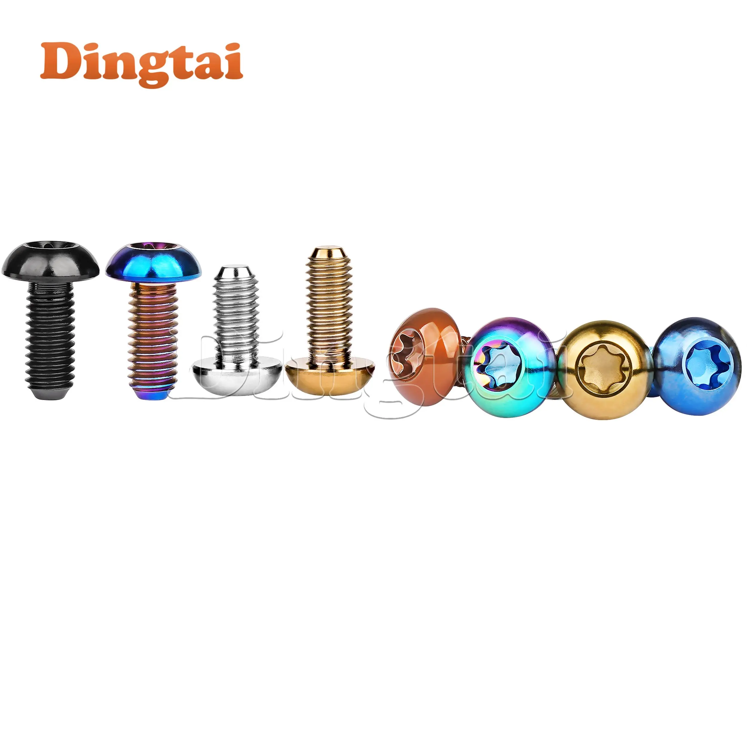 

Dingtai Titanium Bolt M5x10 12mm T25 Torx Head Bicycle Water Bottle Cage Screw Bicycle Rotor Fastening Disc Brake Fixing