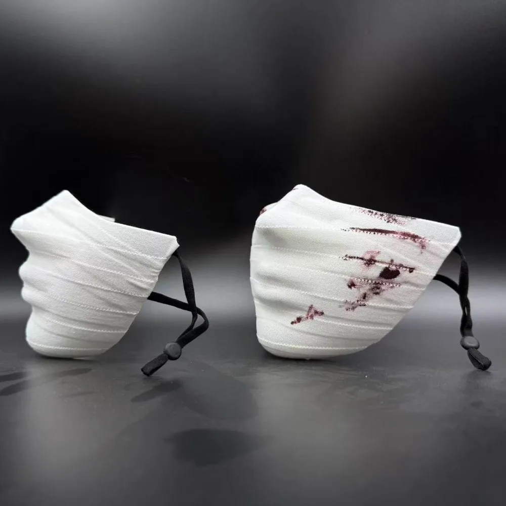 Anime Cosplay Iguro Obanai Face Mask Angels Death Isaac Foster Cosplay Costume Bandage Mask Roleplay Masquerade Masks New view 4