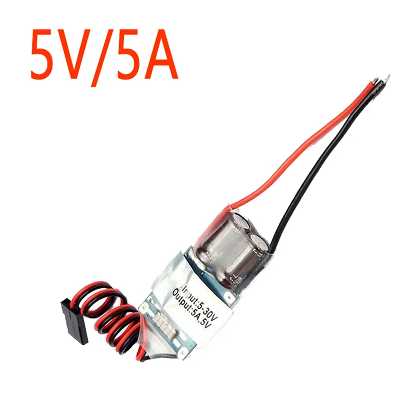 AAAEL-2X 5A 2-7S FPV Receiver Power Supply Voltage Regulator External BEC (UBEC) 5V Step-Down Regulator Module For RC Airplane