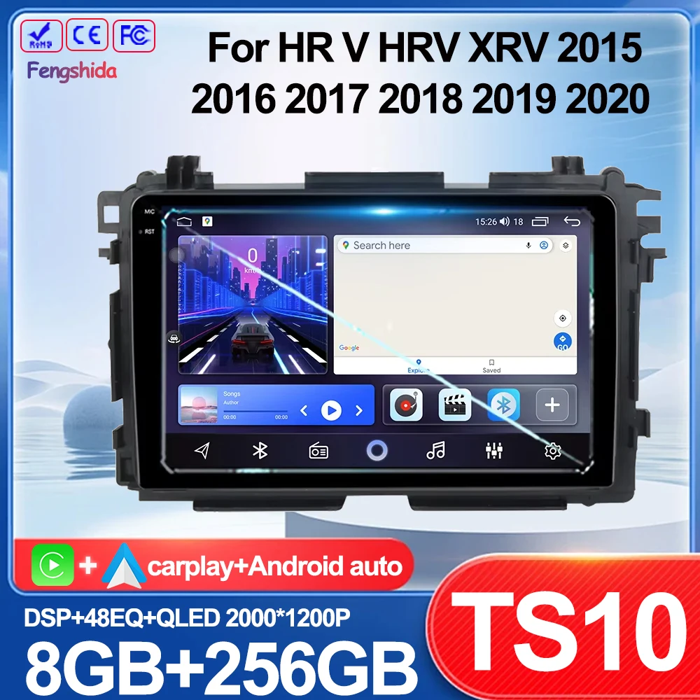 

Android 14 For HR V HRV XRV 2015 2016 2017 2018 2019 2020 Car Radio Multimedia Video Player GPS 2Din Android Carplay DVD 4G
