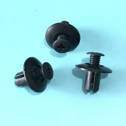 50/100pcs 8mm Car Clips Universal Purpose Plastic Expansion Rivets Car Decoration Folder Door Push-Type Trimming Plate Clips