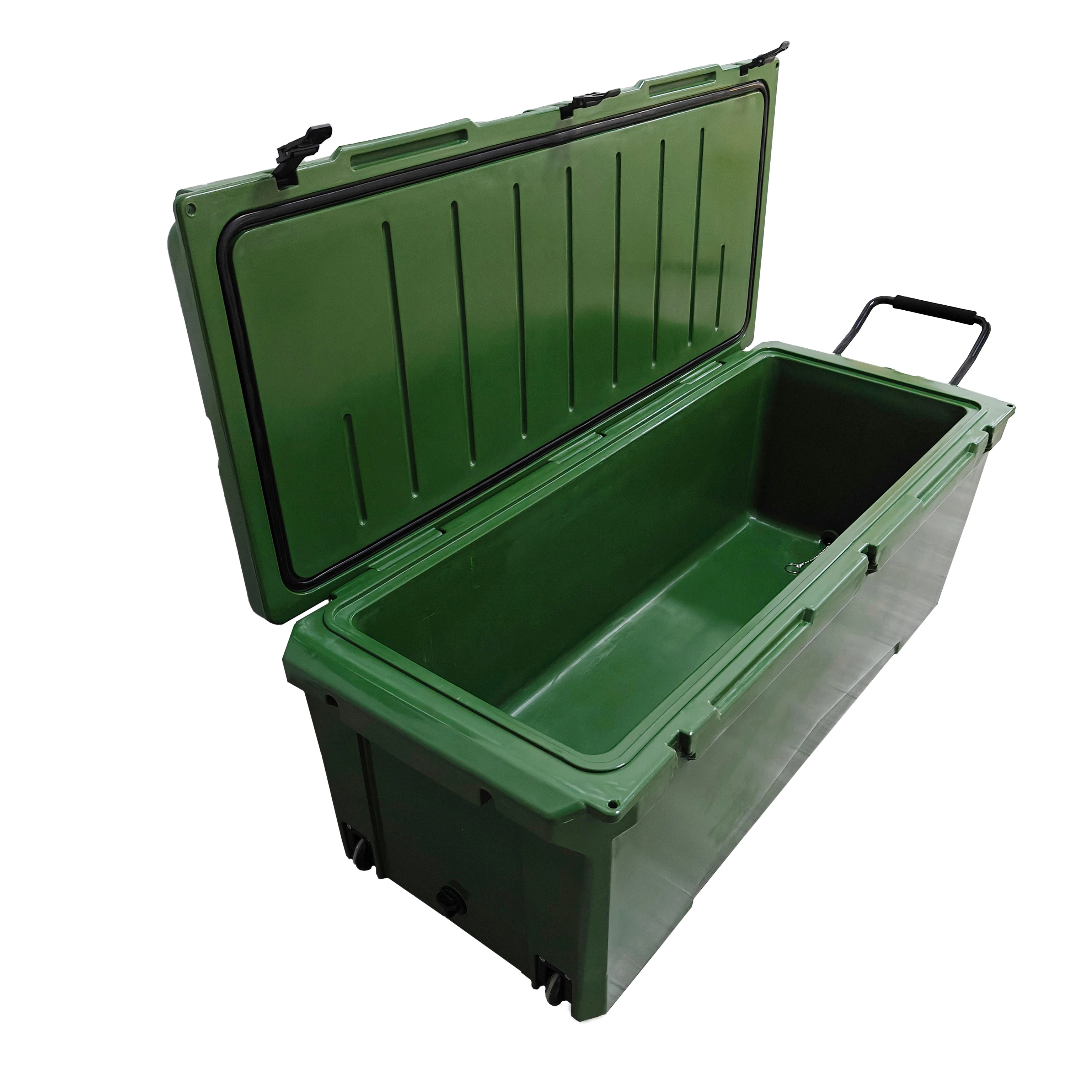 

Fishing Box Camping Cooler Seafood Storage Insulated Rotomolded LLDPE Ice Chest Food Grade Hunting Box Insulated fish tub
