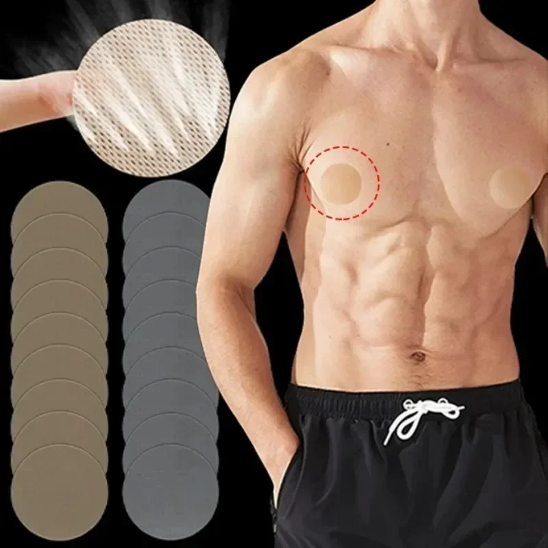 Men Nipple Cover Summer Disposable Invisible Waterproof Nipple Sticker Daily Breathable Anti-Bulge Nipple Sticker Fashion Gifts