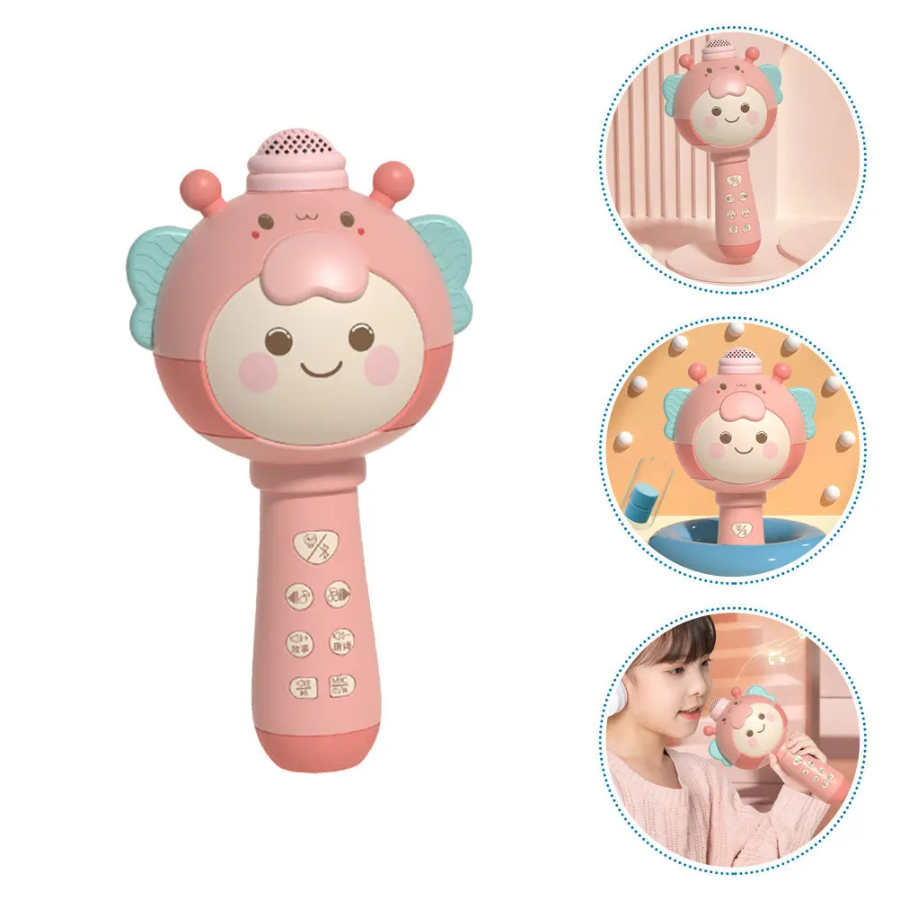 1Set ميكروفون لاسلكي للأطفال محاكاة الغناء آلة الكاريوكي USB قابلة للشحن الموسيقى اللعب للأطفال #1