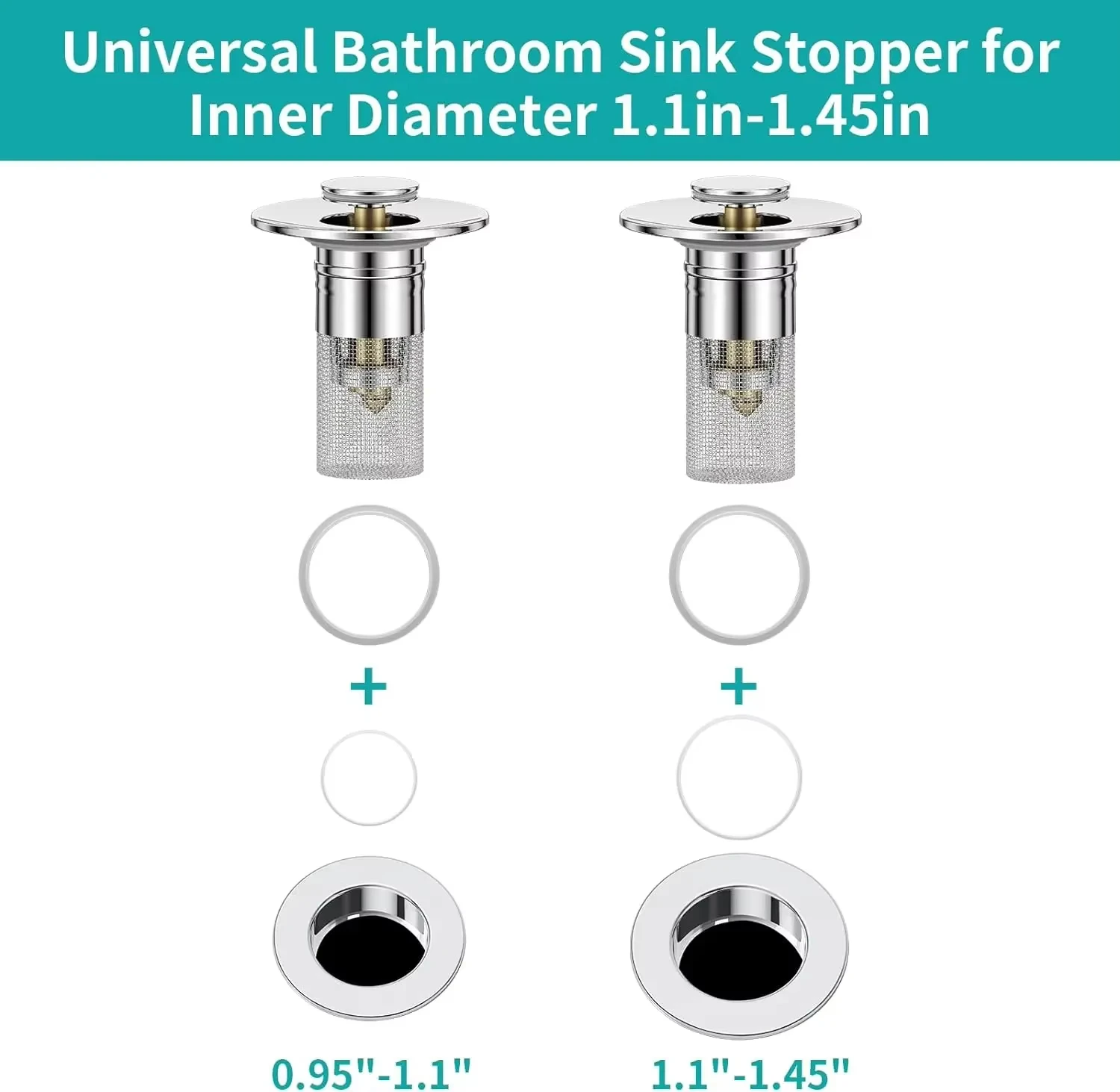 1/2PCS Sink Drains Filter Bathroom Pop-Up Sink Filter Plug Stopper Wash Basin Hair Catcher Strainer Stopper Kitchen Accessories