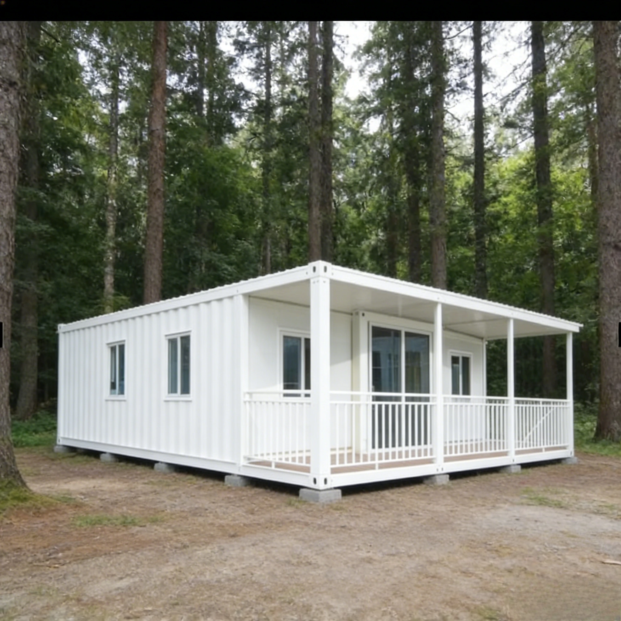 CUSTOMIZED Luxury Villa Prefab Tiny Homes 3 Bedrooms Prefabricated Portable 20ft 40ft Expandable Container House