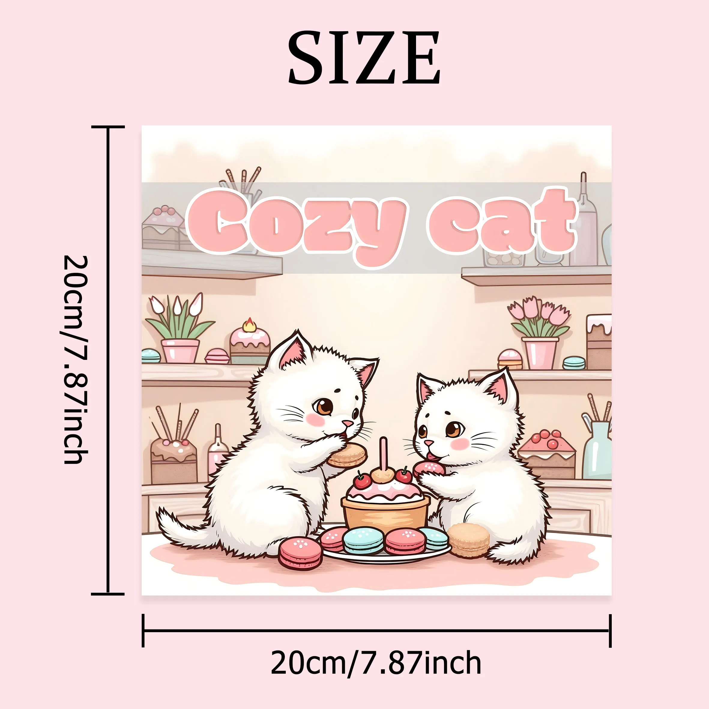 COZY CAT Bold-easy Patterns Coloring Book for Adults Cute Drawing Book Perfect Gift for Party and Birthday