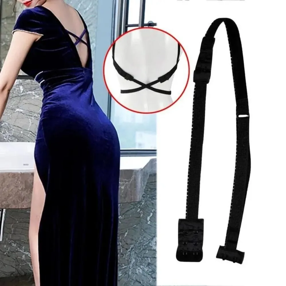 Durable Cotton and Fabric Bra Converter Strap Elastic Stretchy Bra Shoulder Strap Low Back Design Back Adjust Band Large Cup Bra