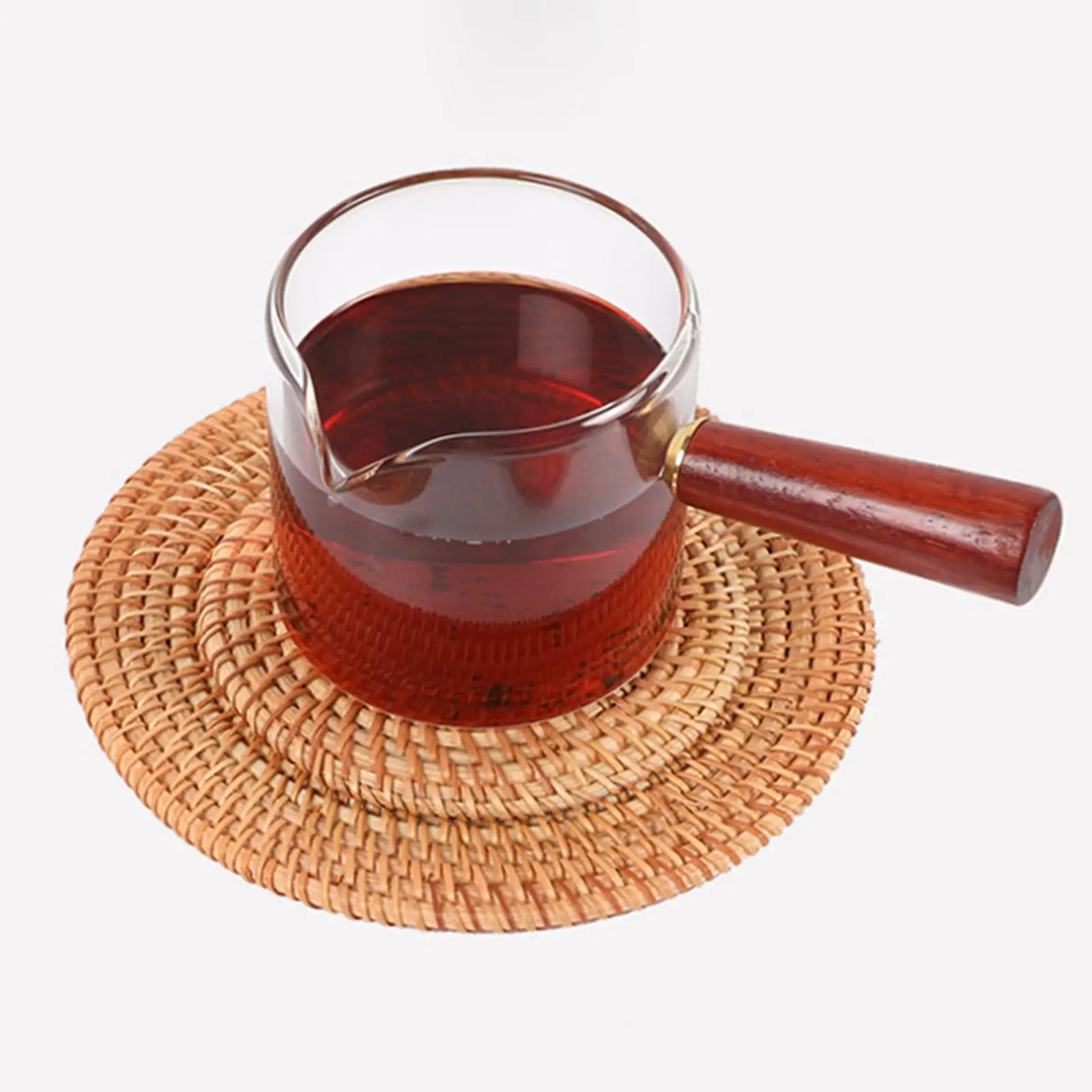 Natural Rattan Coaster Woven Trivet Heat Resistant Mat for Hot Dishes Pot Holder