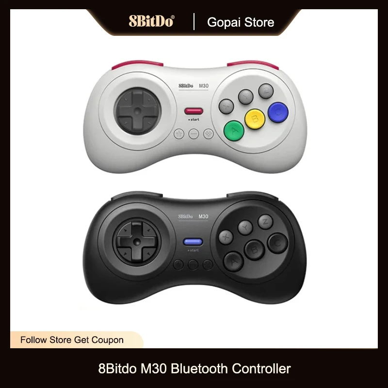 

8Bitdo M30 Wireless Bluetooth Gamepad Game Controller for Nintendo Switch MAC Steam for Sega Genesis Mega Drive Style