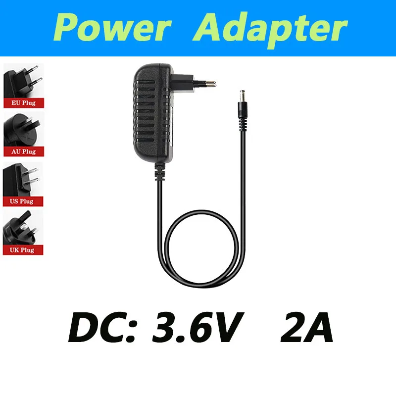 

LAIMAIECO DC 3.6V 2A Power Cord Adapter 3.6V 2000mA Massager Battery Charger Transformer UK Plug AU Plug Adapter 3.5*1.35mm