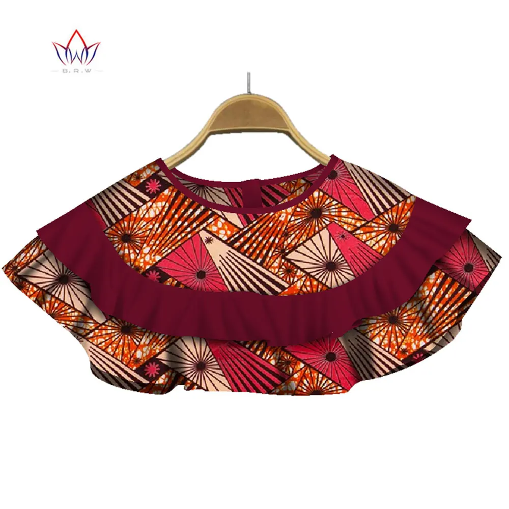 African Print Collar For Women Clothing Accessories African Ankara Print Fabric Chokers Necklaces Collar For Sweater WYb241