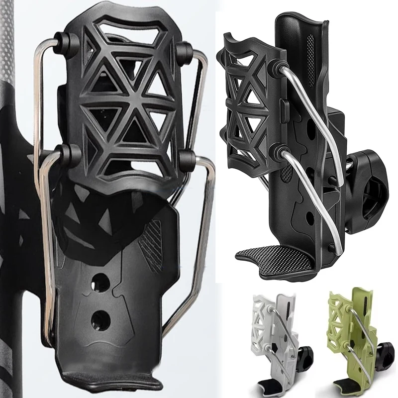Motorcycle Handlebar Cup Holder Adjustable 32-77mm Anti-Fall Water Bottle Holder Bottle Cage for Harley Motorbike Accessories
