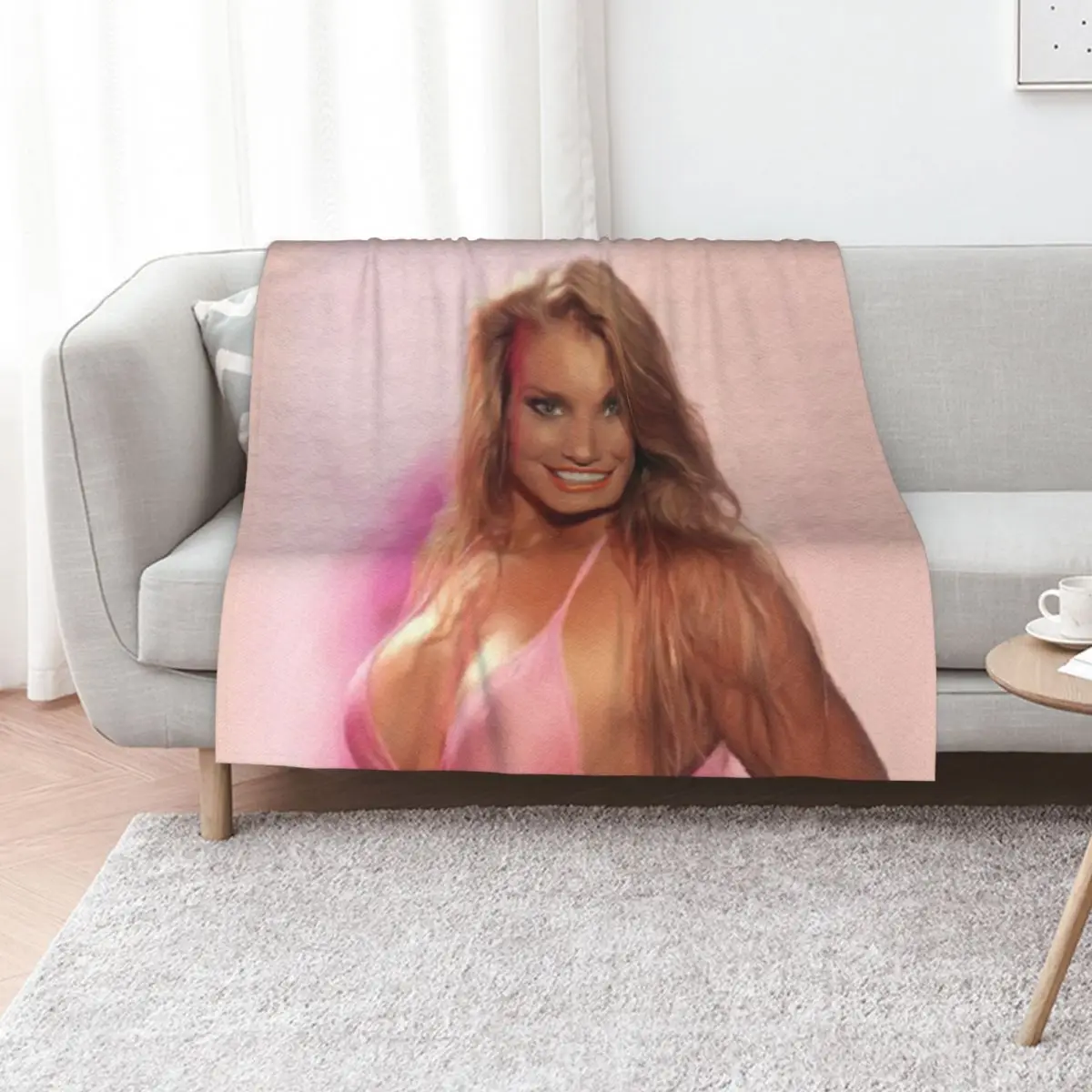 Heather Thomas, Actress Throw Blanket cosplay anime funny gift Soft Big Single Decorative Throw Decorative Beds Blankets