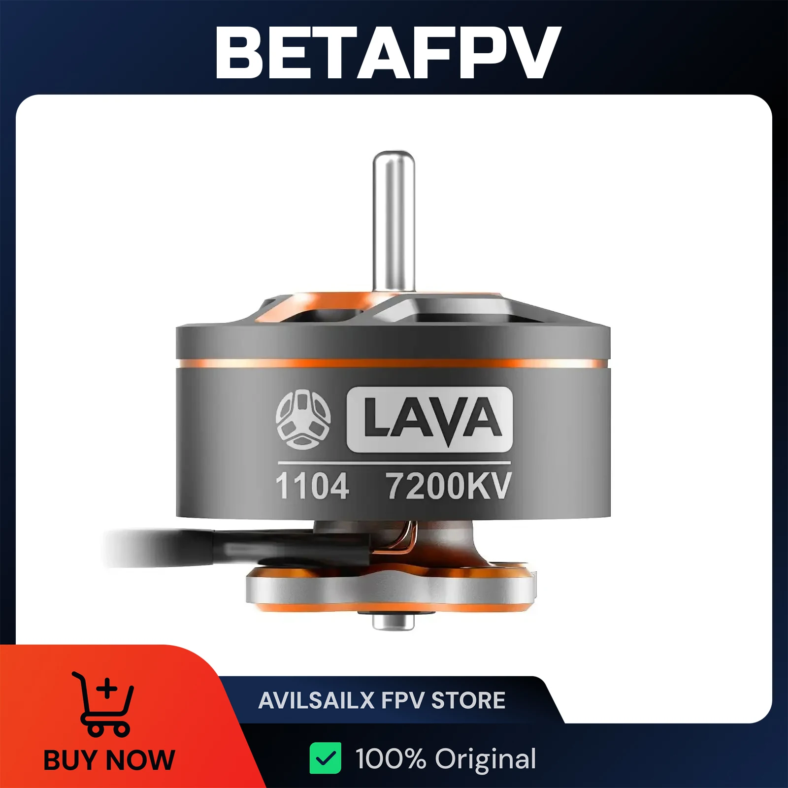 

BETAFPV LAVA 1104 7200KV Motor for Pavo20 Pro | High Torque Brushless Motor for 3" 4" Long Range Cinematic FPV Drones​