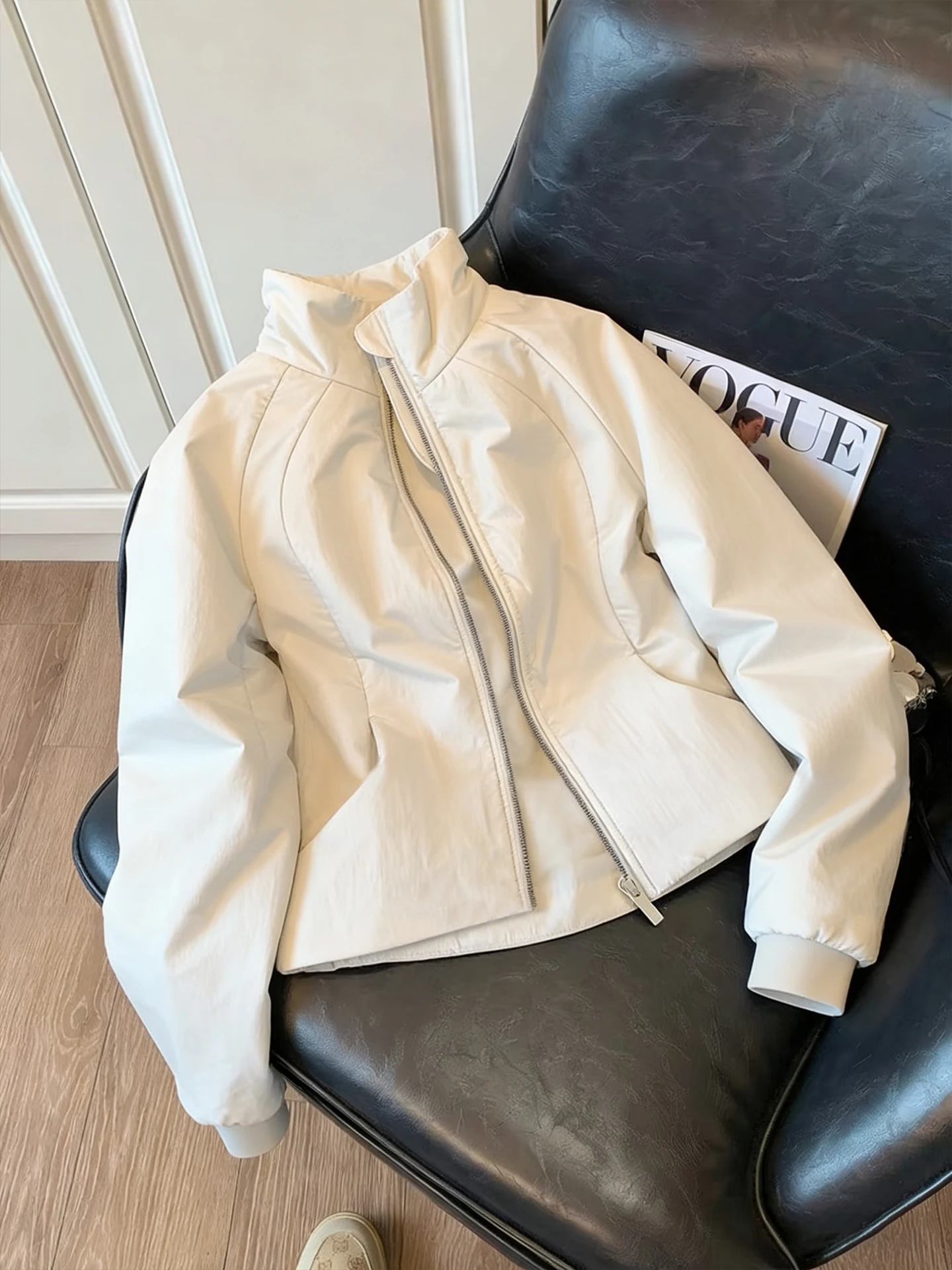 

Американский ретро пилотный джет, хлопковое повседневное свободное бейсбольное пальто, мужская осенне-зимняя простая летная одежда с воротником-стойкой