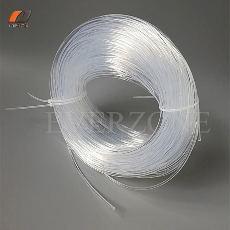 Cable de luz de fibra óptica con brillo lateral de núcleo sólido de 3mm para decoración de iluminación interior novedosa