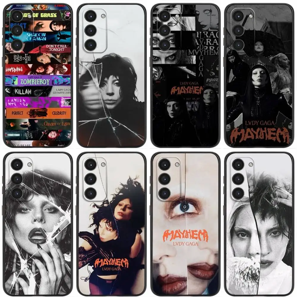 

Singer L-lady Gaga Mayhem Phone Case For Samsung Galaxy A20,21s,22,31,32,52,53,72,73,80,91 Soft Liquid Silicone Black Cover