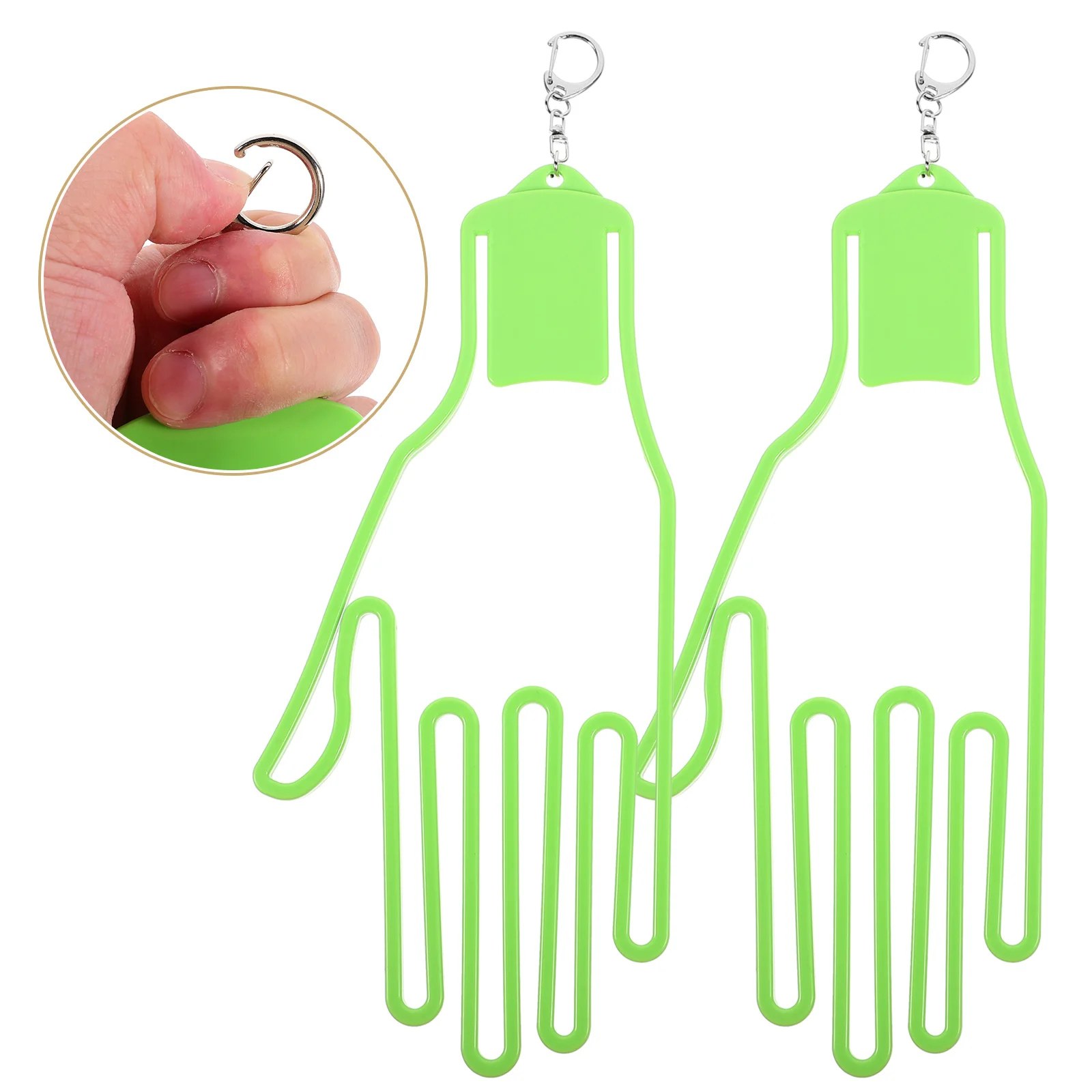 2 Pcs Golf Glove Holder Golfs Drying Holders Gloves Racks Abs Stretcher Hanging Design