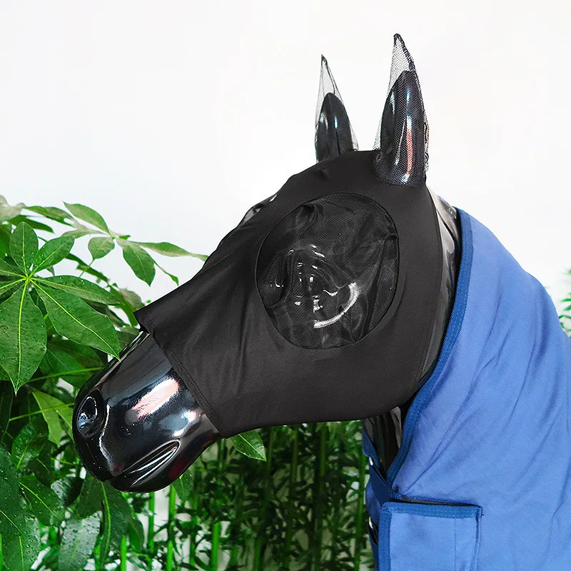 

Horse Mosquito-fly Mask Face Mask Mesh Translucent Breathable Advanced Professional Comfortable Gift Horse Mask Horse Earmuffs