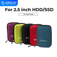 ORICO 2.5 Inch HDD Box Bag  Portable Hard Drive Bag for External Portable HDD Hdd Box Case Storage Protection Black/Red/Grey