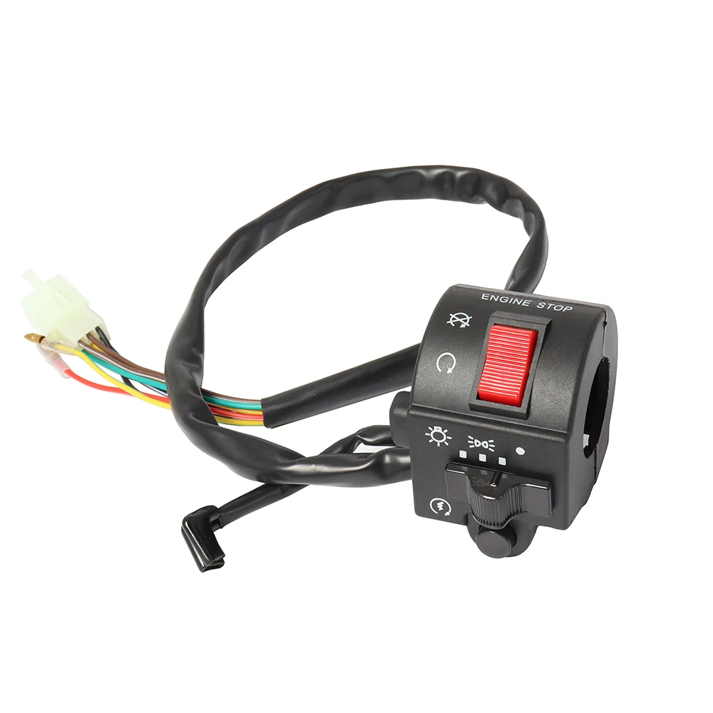 2 sztuk 7/8 ''motocykl kierownica montaż przełącznika zestaw sterowania dla Suzuki GS125 GN125 GS GN 125 wskaźniki światła przełączniki klaksonu — zdjęcie 3