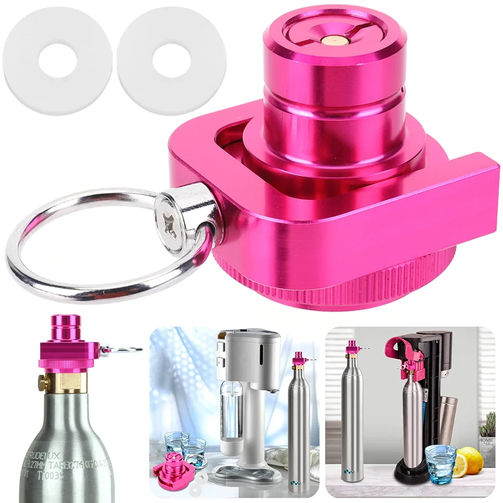 

CO2 Quick Connect Adapter 425g Cylinder Soda Maker Adapter 60L Water Carbonator Adapter for Duo/Terra/Art Sparkling Water Heater