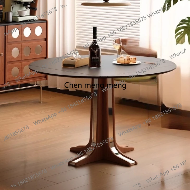 Retro Folding Dining Tables Flexible Negotiating Work Simplicity Dining Tables Meeting Wooden Home Furniture Tavola