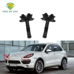 For Porsche Cayenne 2011 2012 2013 Front Bumper Headlight Washer Spray Cleaning Actuator Cover Cap Lid 95862816200 95862816100