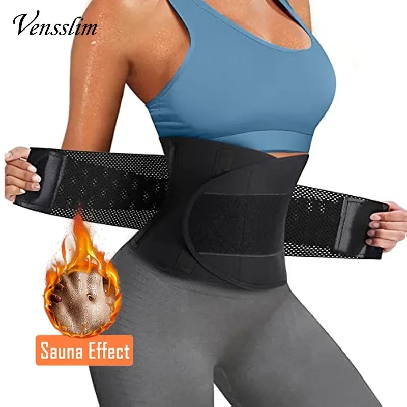 Vensslim Frauen Sauna Schweiß Bauch Trimmer Gürtel Taille Trainer Abnehmen Body Shaper Korsett Workout Bauch Schlank Fatburner Hüftgürtel