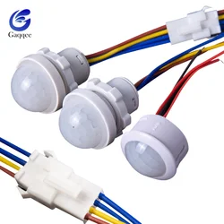 AC110-240V Automatic Sensor Light Switch LED PIR Infrared Motion Sensor Detection Mini LED Sensitive Night Light Indoor Outdoor