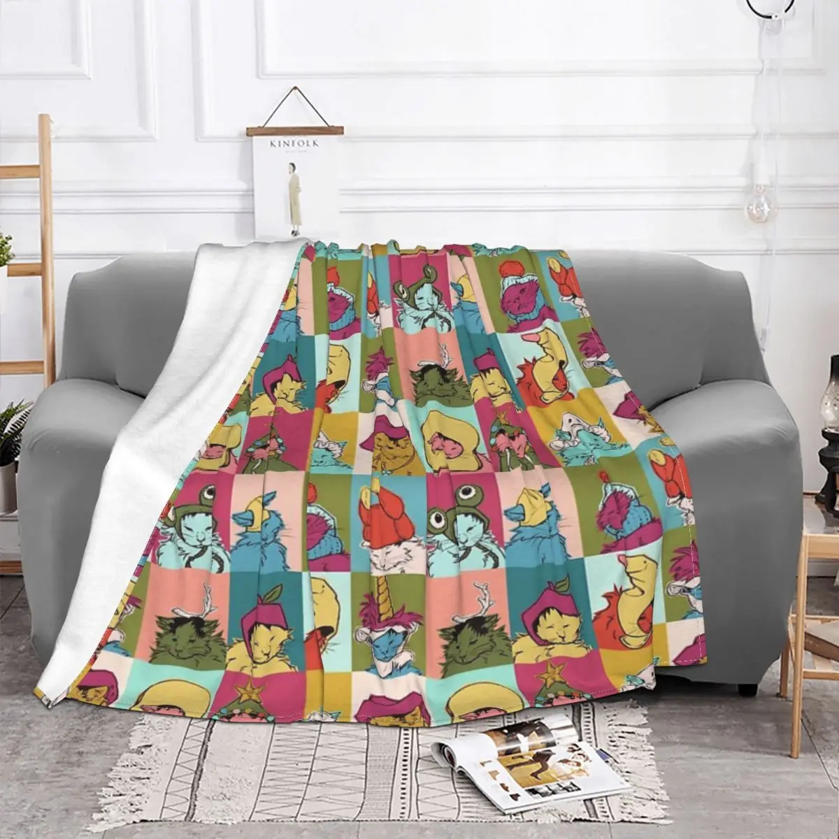 Pot Roast Hats Quilt Blanket Throw Blanket Thin Wadding Blanket Throw Blanket