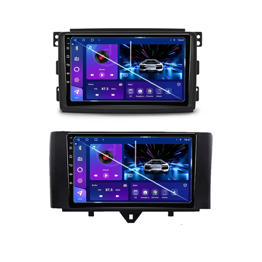 メルセデスベンツ スマート フォーツー 451 (2005-2015)用 Android Auto対応 カーラジオ GPSナビゲーション ステレオ ビデオ マルチメディアプレーヤー 2DIN ヘッドユニット