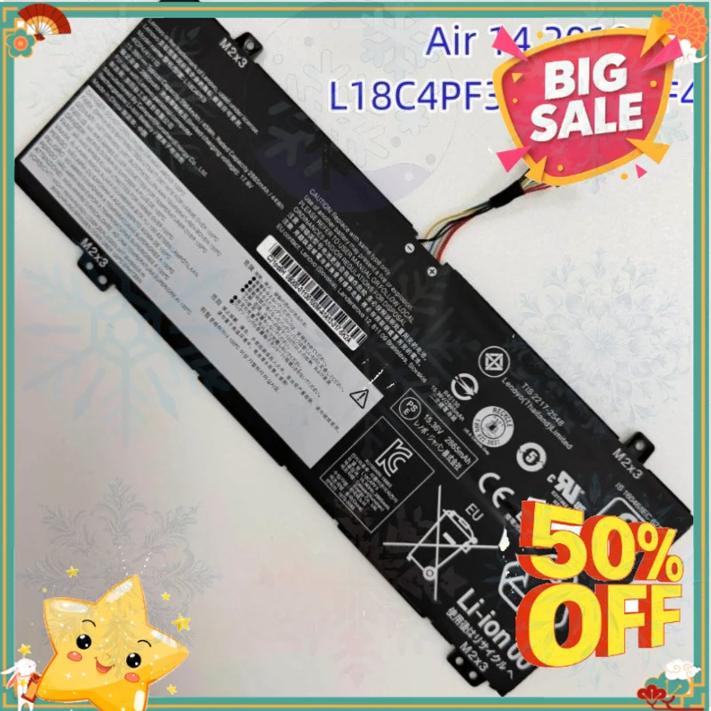 Laptop Battery Suitable For Lenovo Xiaoxin Air14-2019 L18C4PF3 L18C4PF4 L18M4PF4 Notebook Battery
