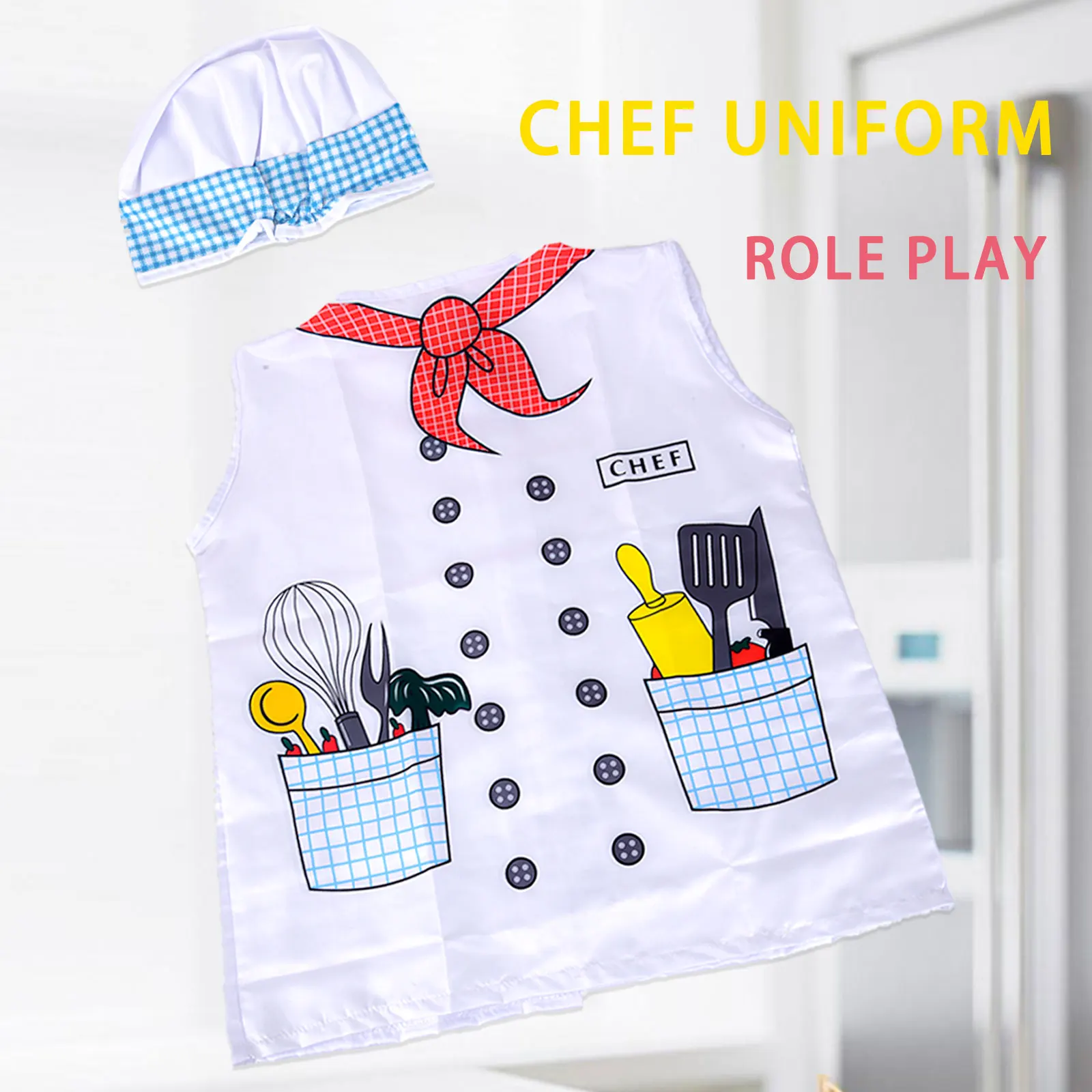 مجموعة ملابس الشيف للأطفال، ملابس الشيف الخبز لرياض الأطفال، ملابس العمل للرجال والنساء، ملابس الأداء